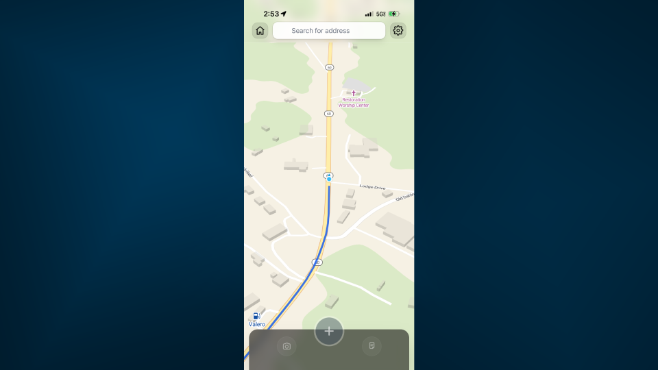 Driving4Dollars mobile app screen 1